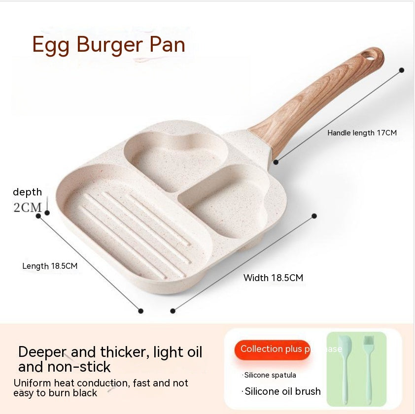 Aluminum Four-hole Frying Pan