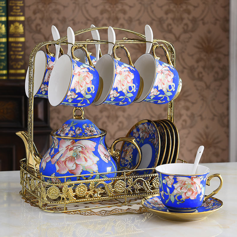 Tea Set Afternoon Tea Coffee Dessert Tableware 15 Pieces