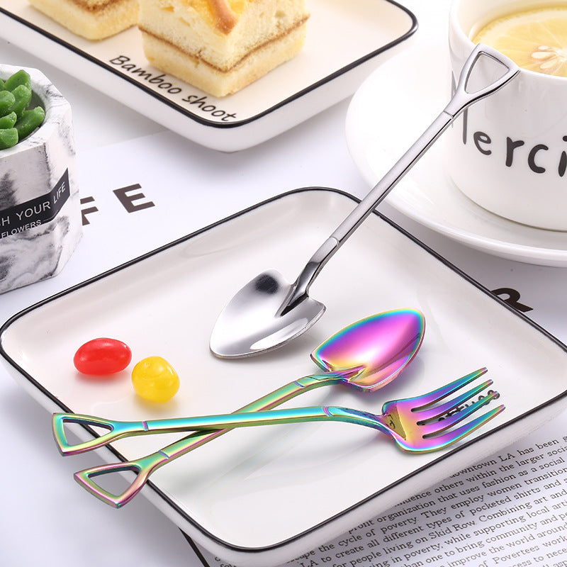 Colorful stainless steel coffee spoon